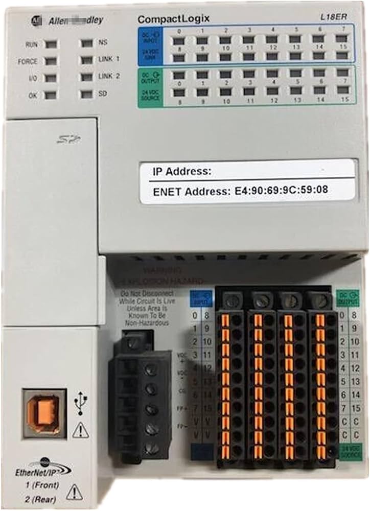 Allen-Bradley 1769-L18ER-BB1B is a CompactLogix 5370 L1 controller image 3