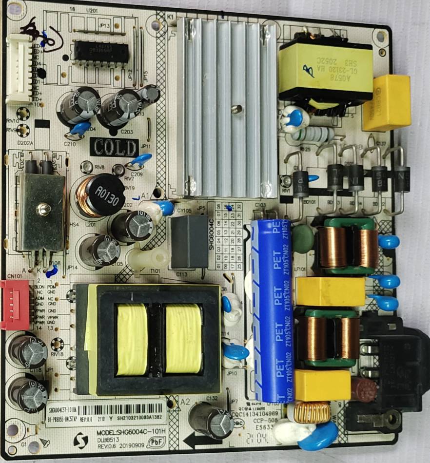 SANYO XT49581400FS POWER SUPPLY BOARD, SMPS BOARD #wb31  image 4