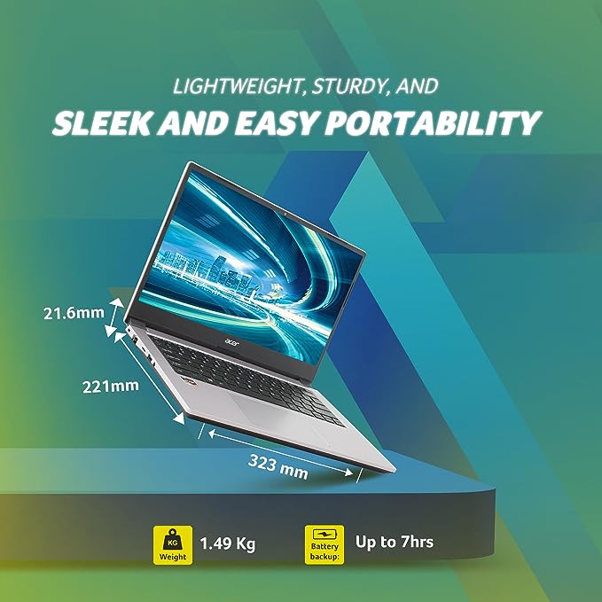 ACER 14 (INTEL CORE i5-1135G7/8GB RAM/512GB SSD/14"FHD/INTEGRATED GRAPGHICS/WINDOWS 11/MS OFFICE HOME & STUDENT/SILVER) image 4