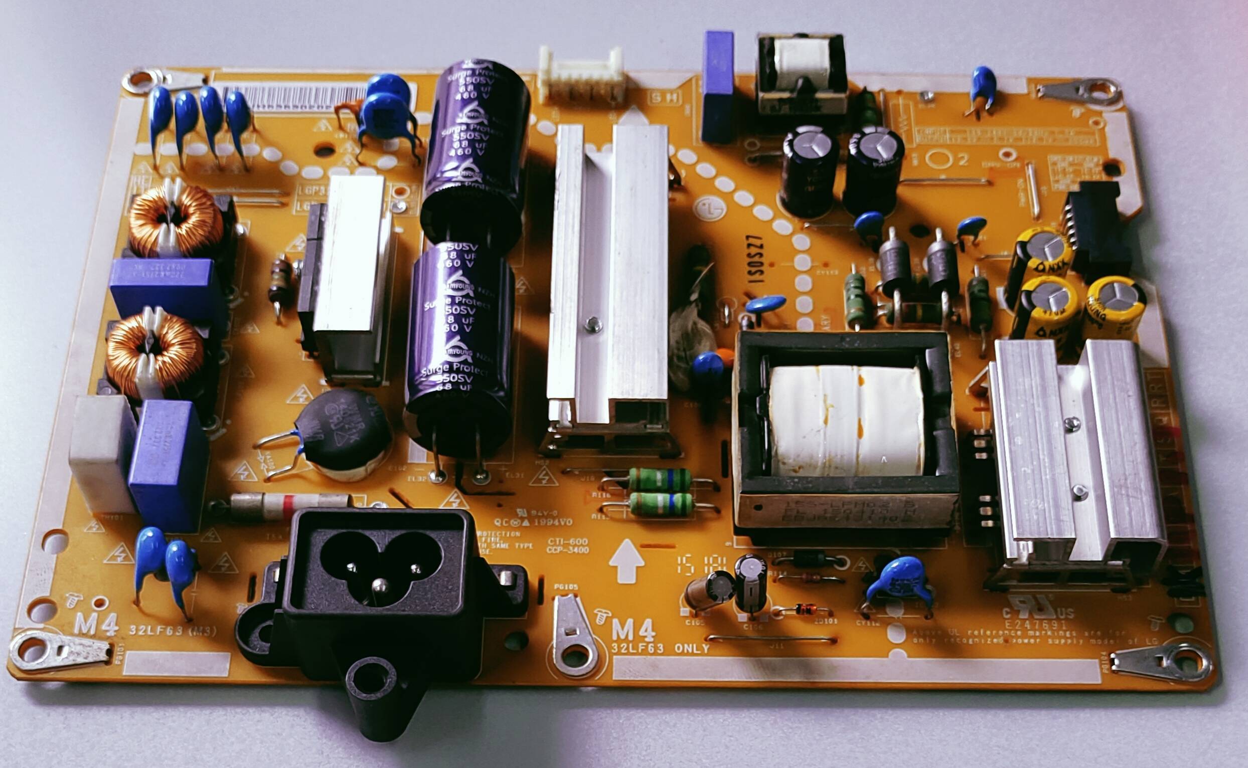 LG LED TV 49LF5900 Power Supply Board,LG LED TV 49LF5900 Smps Board,  LG LED TV 49LF5900 Power Supply PCB Board, #wb48 image 3
