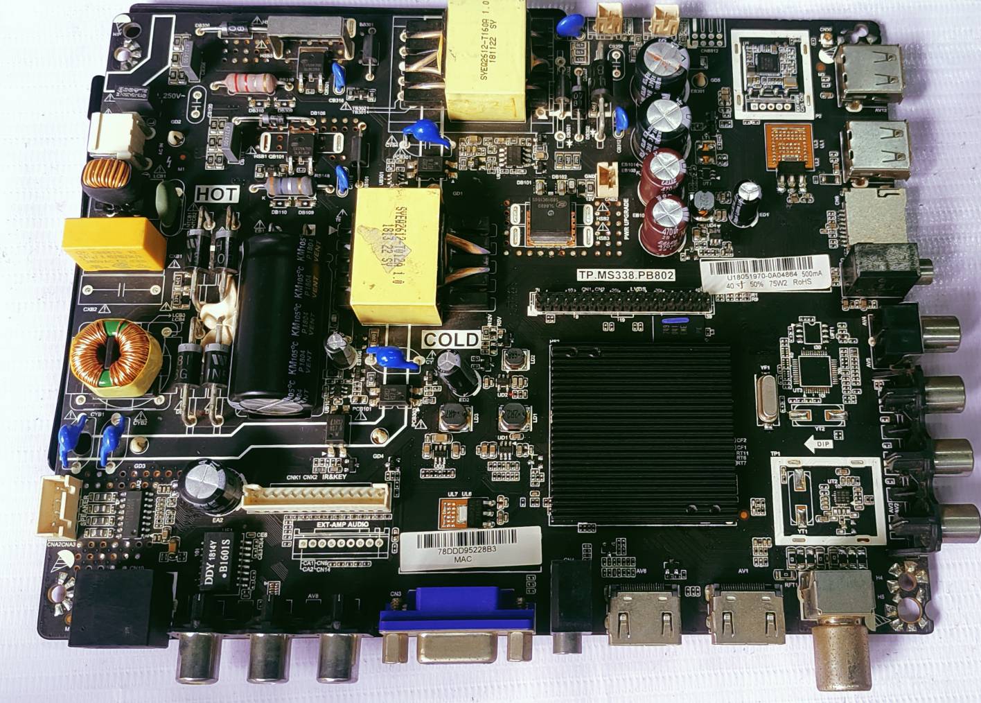 UNIVERSAL LED ANDROID TP.MS338.PB802 MOTHER BOARD #wb 36 image 4