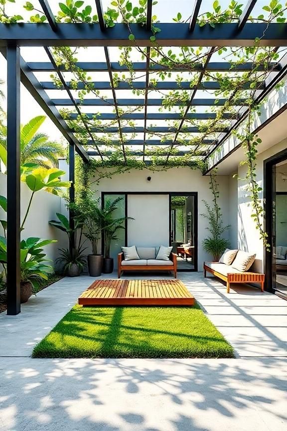 Modern Pergola Designs for Shaded Outdoor Spaces Chennai image 4