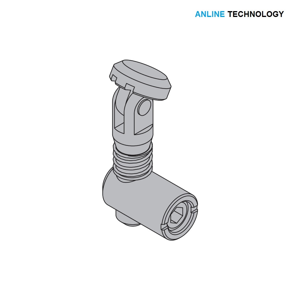 ALUMINIUM PROFILE ANCHOR CONNECTOR image 2
