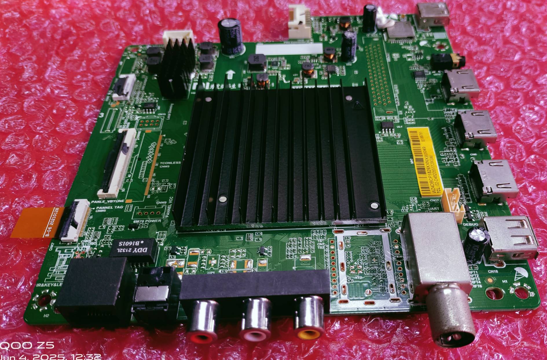 MI REDMI XIAOMI L43M6-ES ANDROID MAIN BOARD, MOTHER BOARD #WB14 image 5