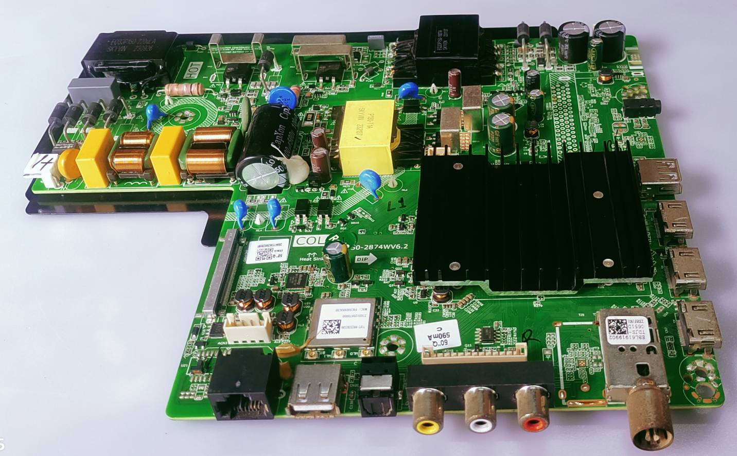 VISE 4K Web OS LED TV Model Number V550QWA2B Mother Board #wb42 image 4