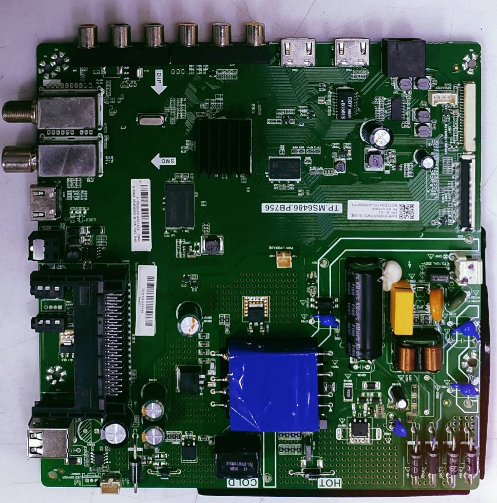 VU 32D6475 LED TV MOTHER BOARD PART NUMBER- TP.MS6486.PB756 image 2