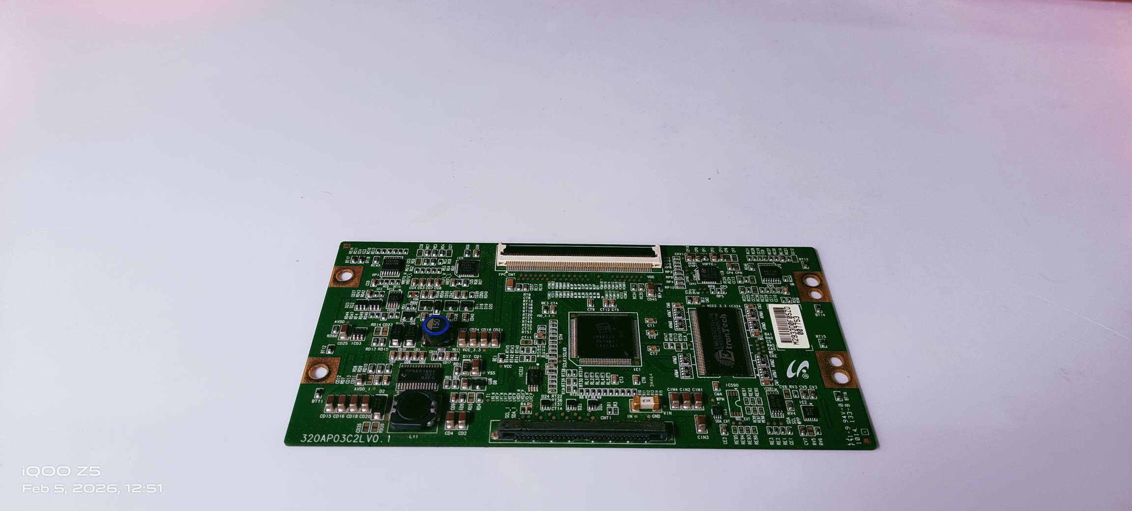 PHILIPS 32PFL5409 LED TV FHD TCON PART NUMBER.320APO3C2L VO.1 image 4