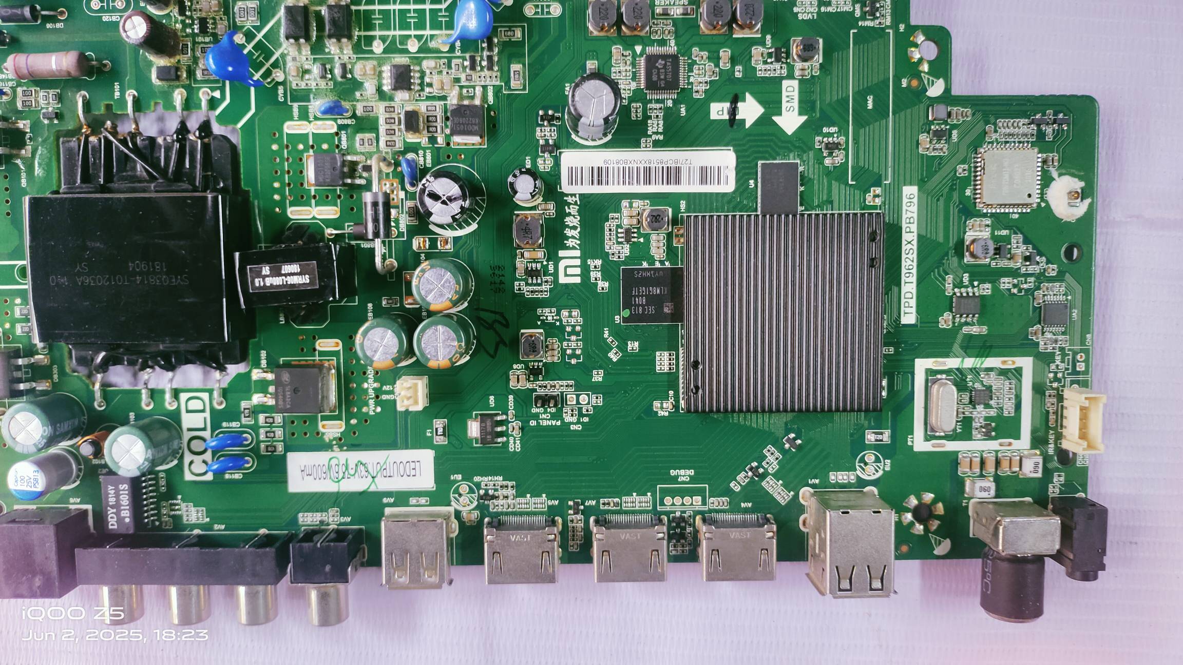 MI REDMI XIAOMI L43M5-AI, ANDROID MAIN BOARD, ANDROID MOTHER BOARD, ANDROID COMBO BOARD, #WB12 image 5
