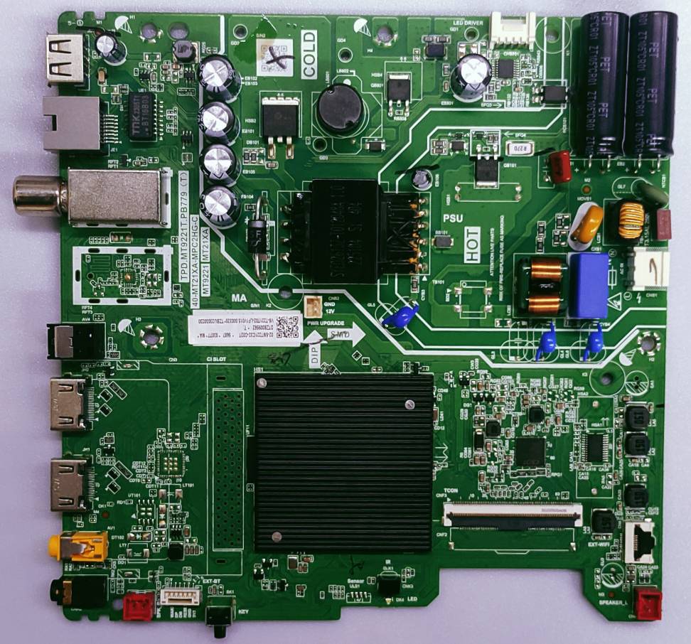 TCL 32S5500AF LED TV NEW MOTHER BOARD PART NO . TPD.MT9221T.PB779 (T) 40-MT21XA-MPC2HG-C  image 3