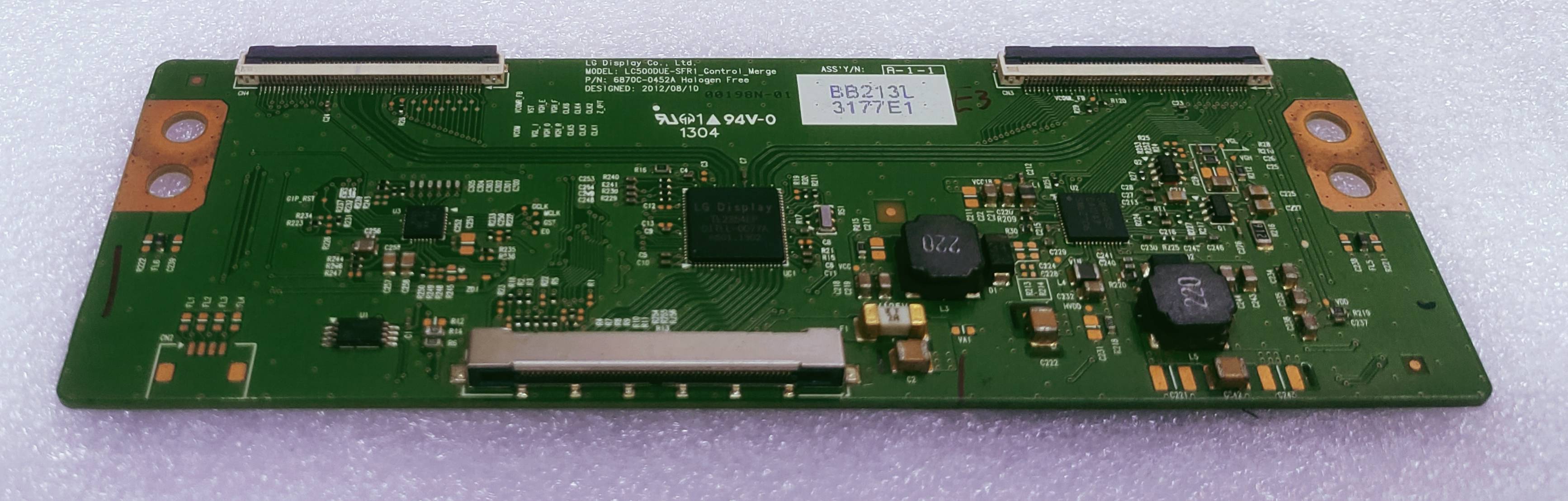 SAMSUNG LA32D450 LED TV TCON PART NUMBER.6870C-0452A image 5