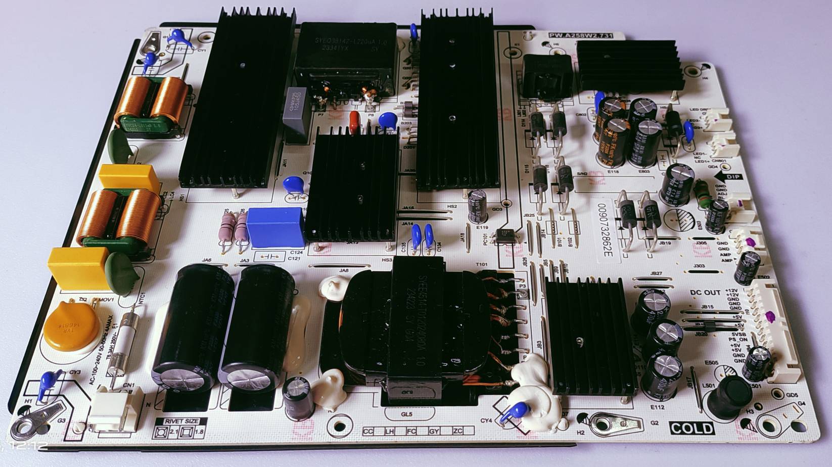 HAIRE 65P7GT 4K GOOGLE TV ANDROID NEW POWER SUPPLY BOARD image 4