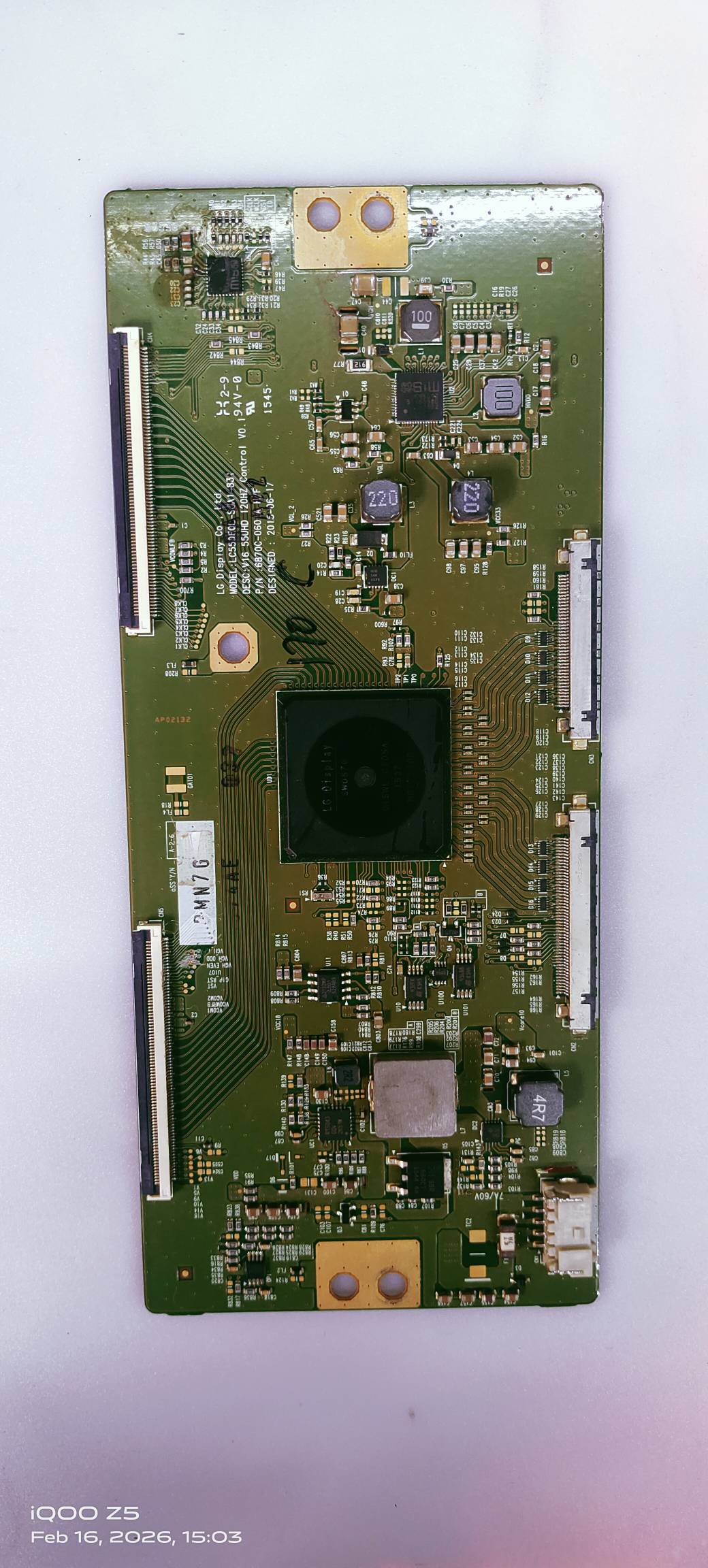 SONY KD-55X8500D 4K LED TV TCON PART NUMBER.P/N 6870C-0601A H/F image 4