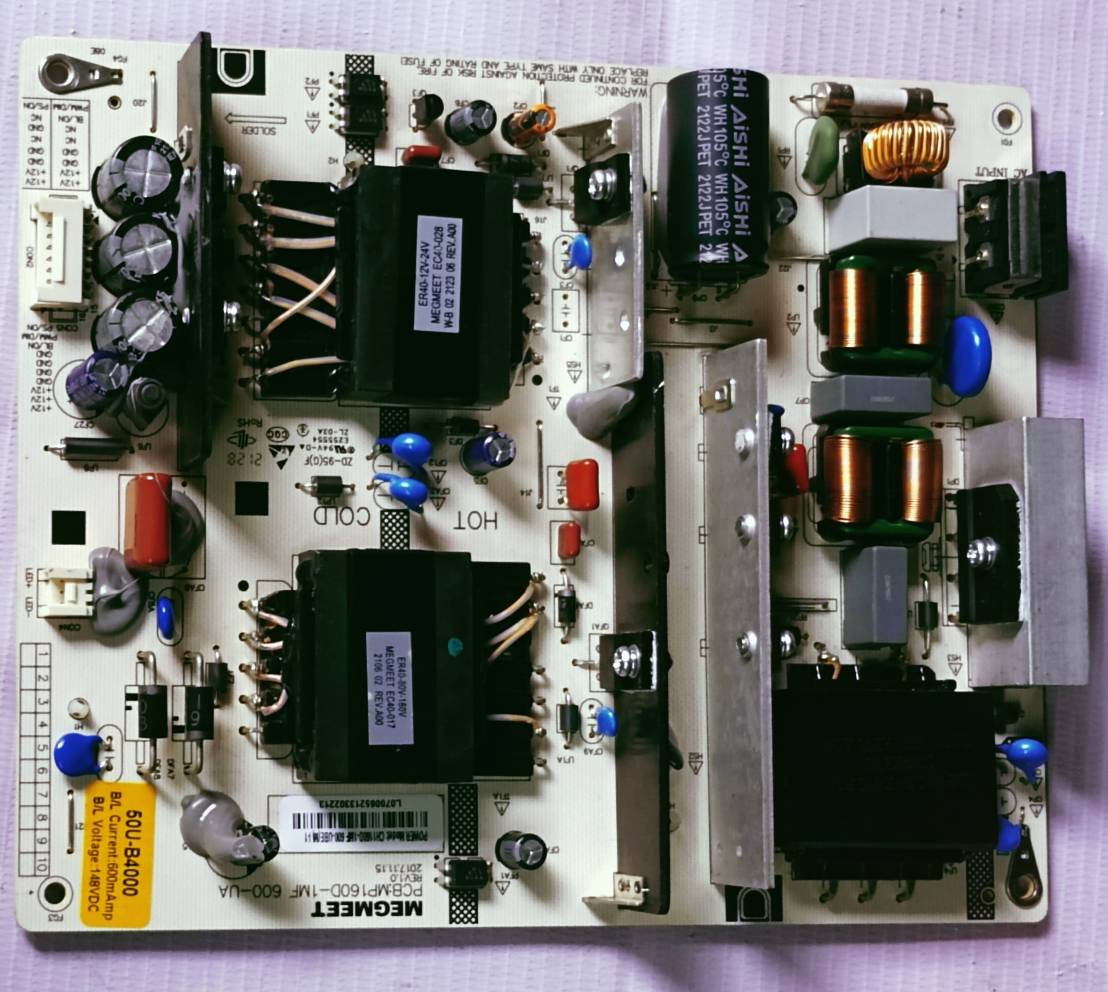 BPL 50U-B400 POWER SUPPLY BOARD, SMPS BOARD #Wb29 image 2