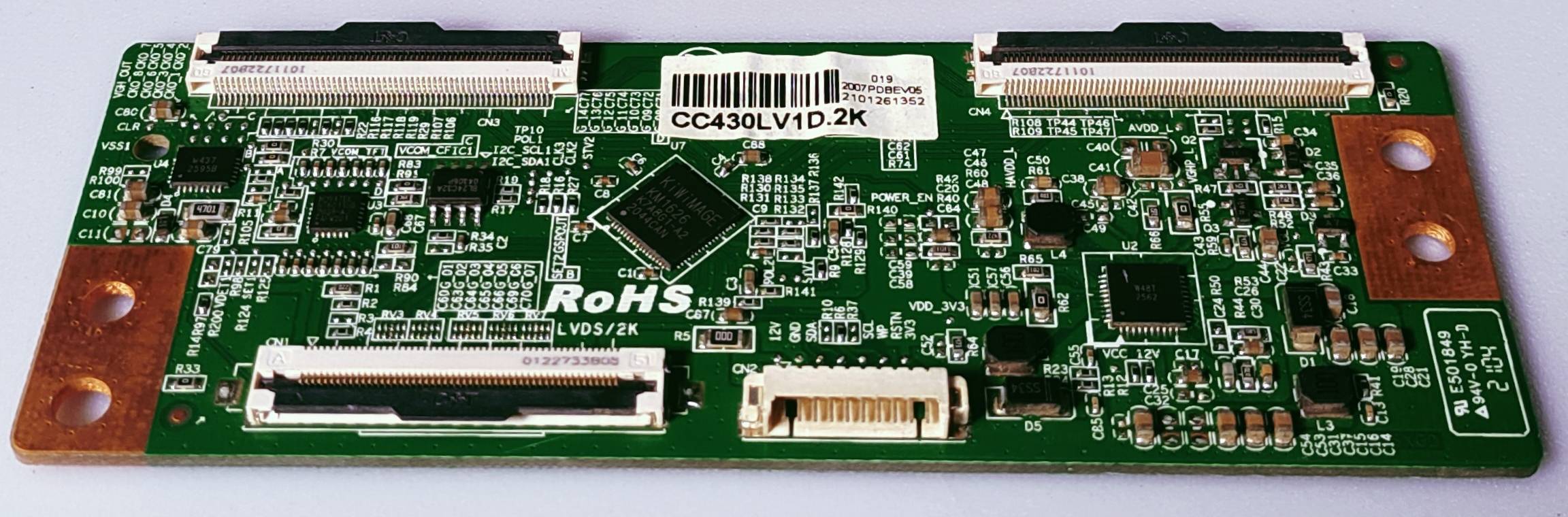 HAIER 43" LED TV TCON PART NUMBER CC430LV1D.2K image 4