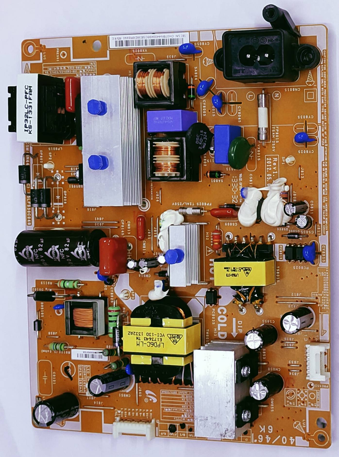 SAMSUNG POWER SUPPLY BOARD
MODEL NUMBER
UA40EH500RXZN /
UA39EH5003RLXL image 4