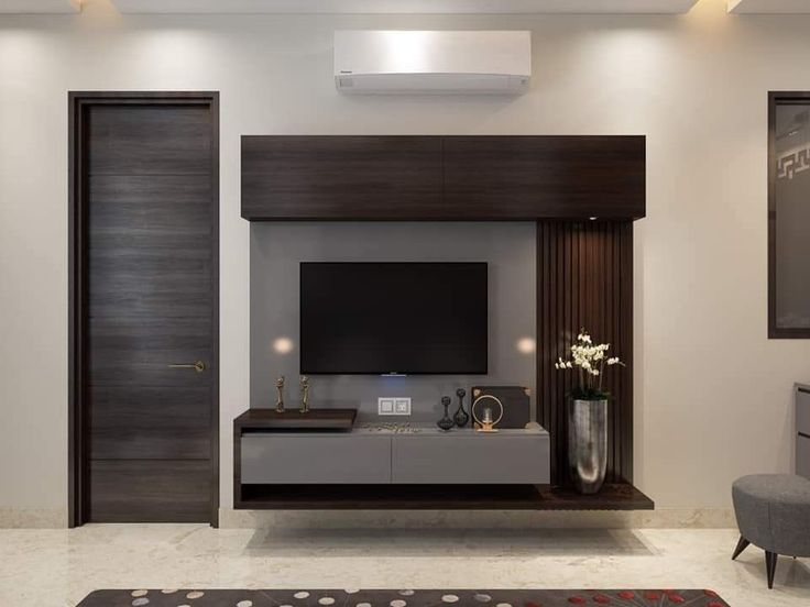 Modern Wooden TV Unit Panels in Chennai image 4
