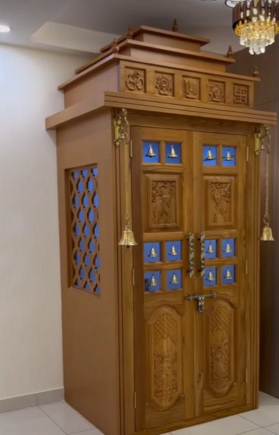 Luxury Pooja Room Interior Chennai image 3