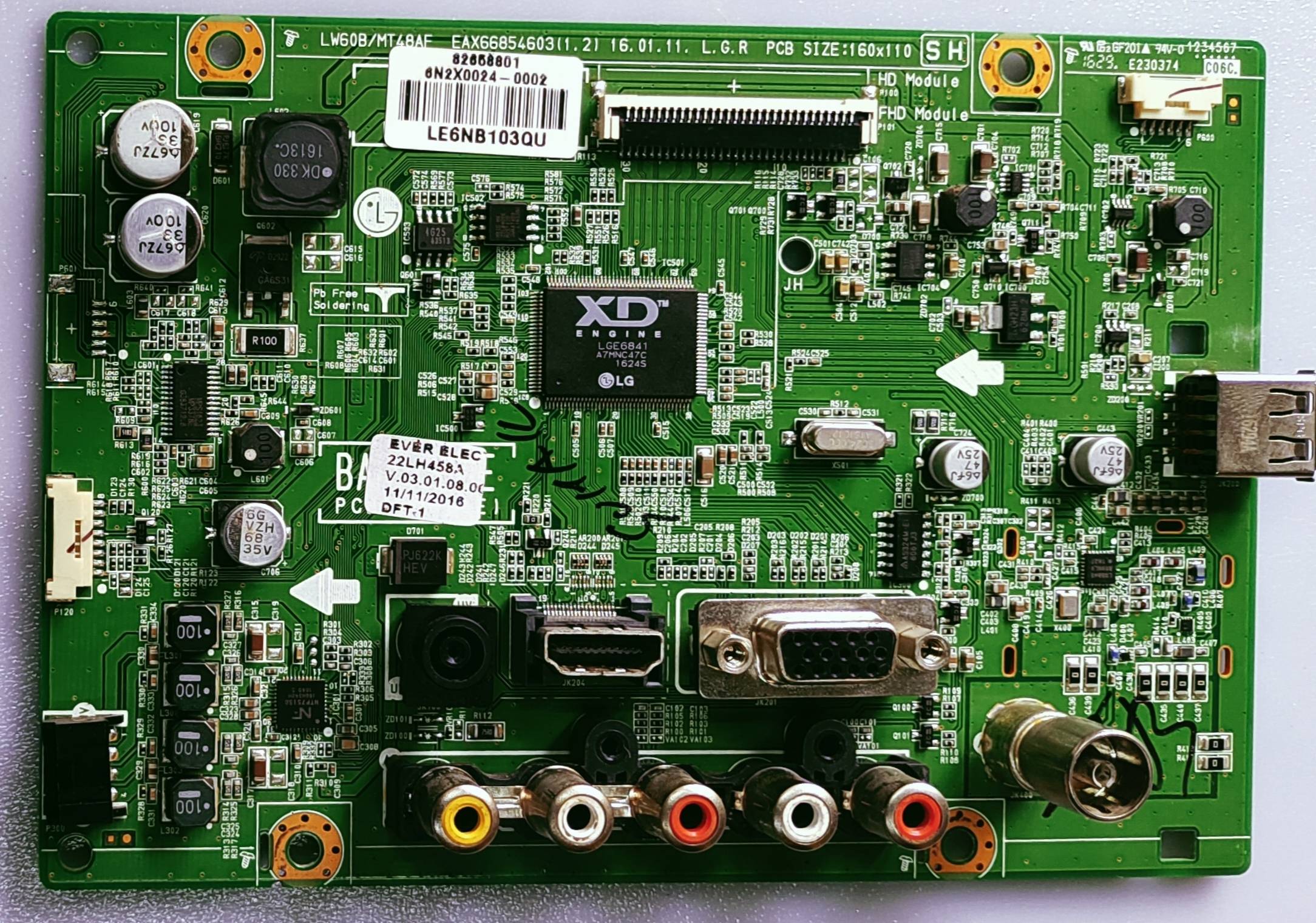 LG Android LED TV 22LH458A Mother Board, LG Android LED TV 22LH458A Main Board, LG Android LED TV 22LH458A Main PCB Board,  image 3