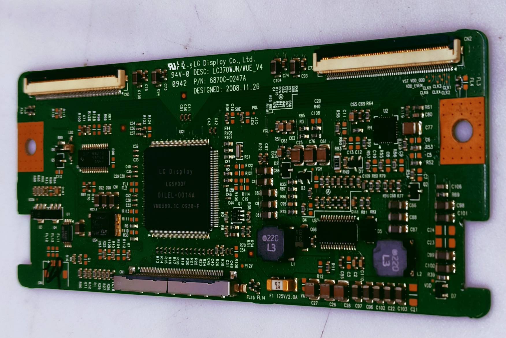 LG T-CON 37LH35 FR 8BD03H 1579A2, DESC:LC370WUN, P/N.6870C-0247A  image 2