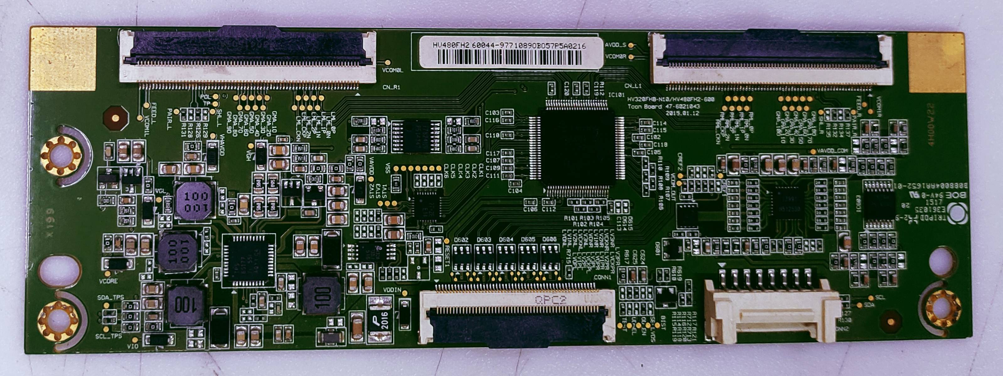 SAMSUNG UA48J5300AR TCON PART NO.HU480FH260044 image 2