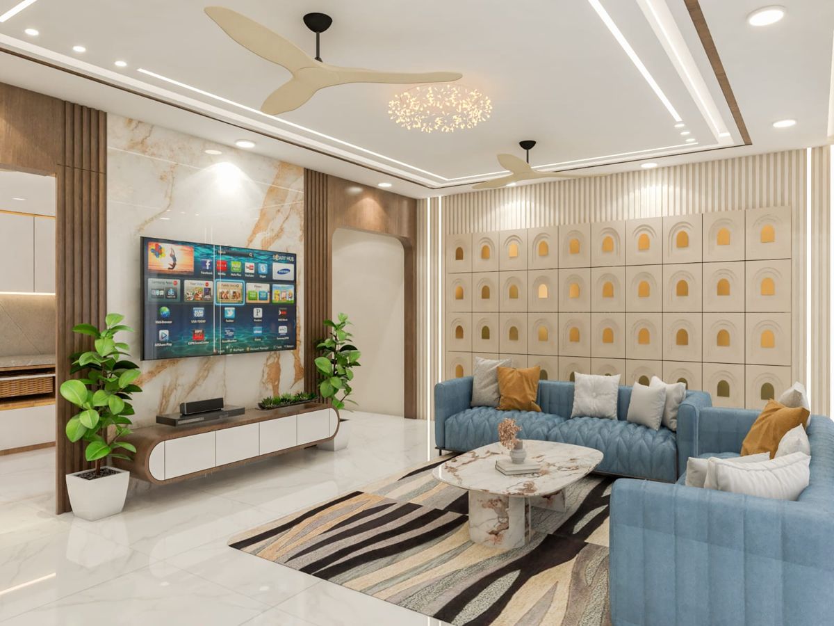 Classic Living Room Interior Design Chennai Styles image 5
