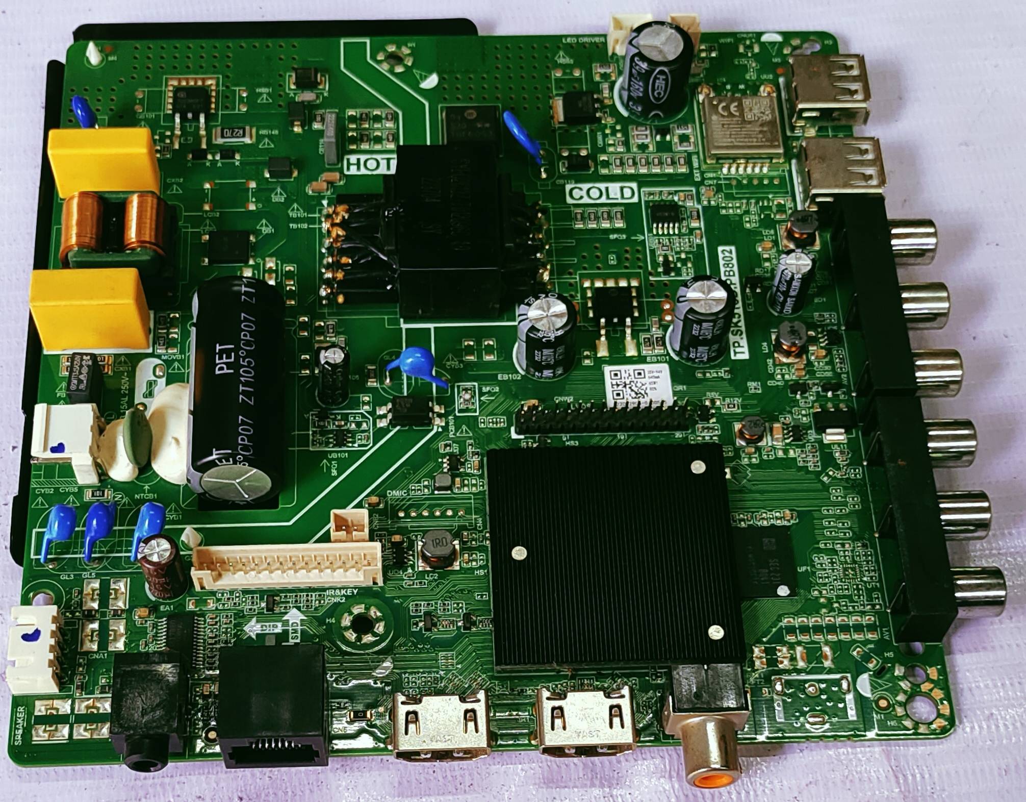 Universal TP.SK518D.PB802  Led Tv Mother Board # Wb39  image 3