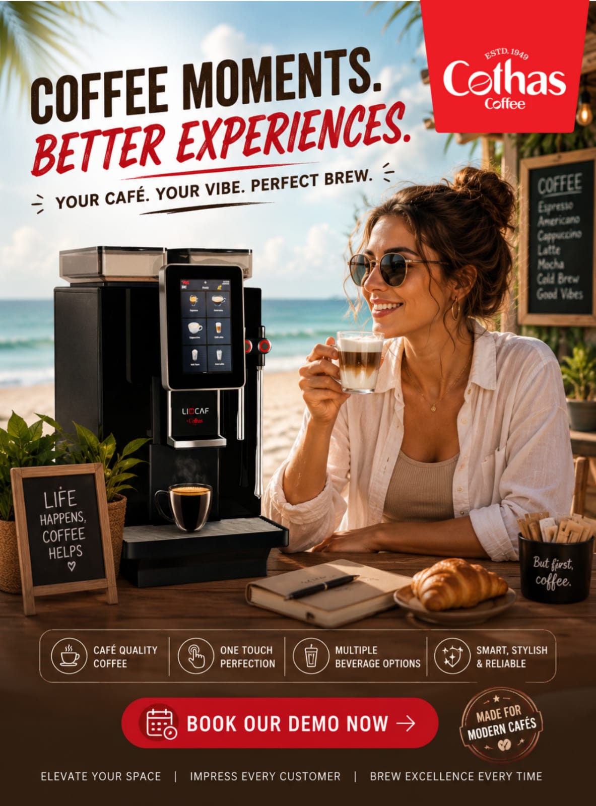 Cothas Bean to Cup Coffee Machine image 2