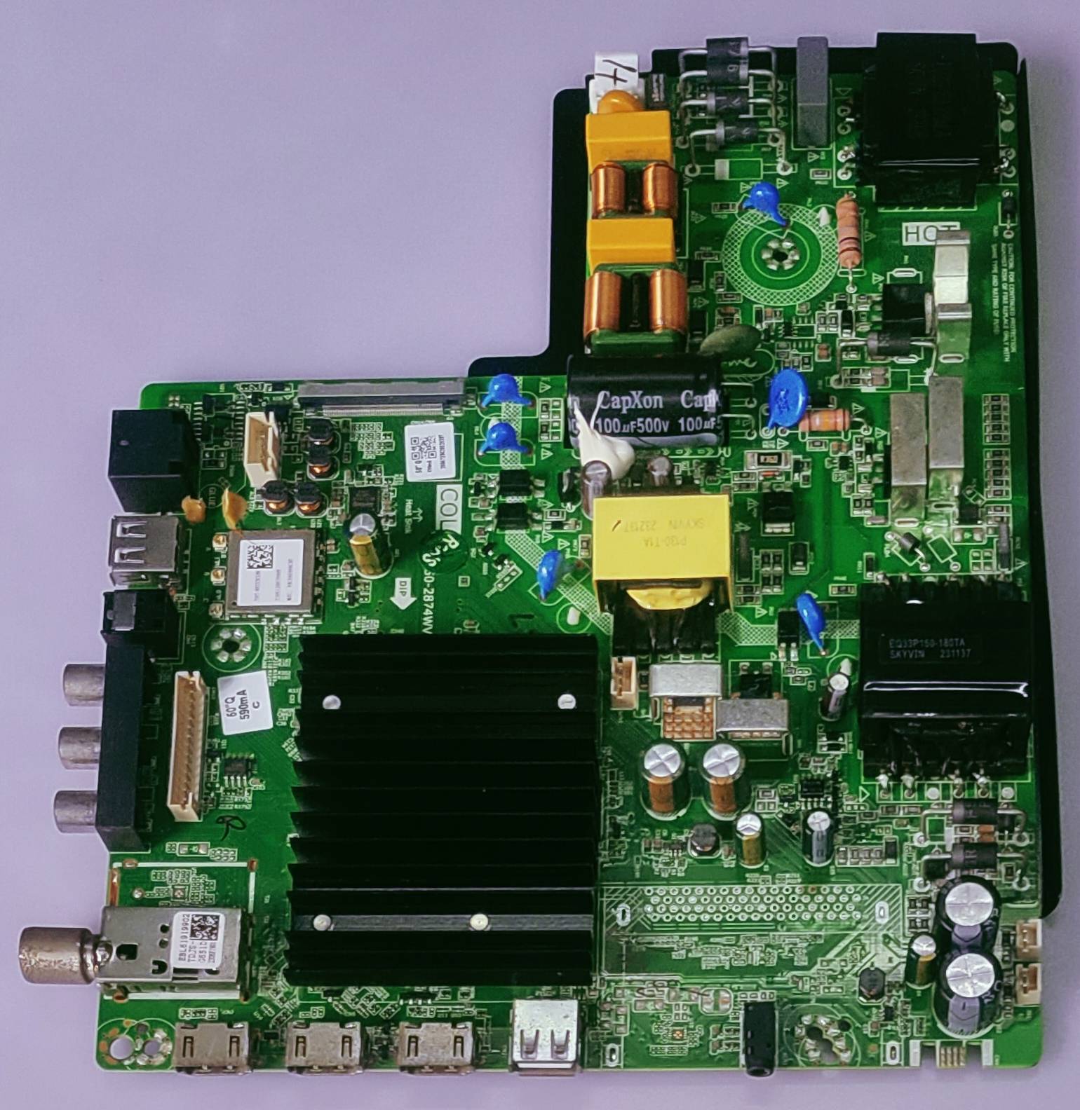 VISE 4K Web OS LED TV Model Number V550QWA2B Mother Board #wb42 image 5