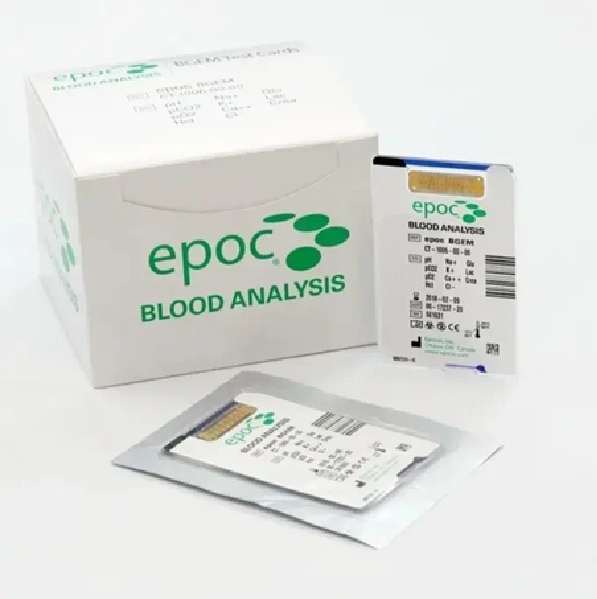 Siemens Epoc BGEM Test Cards, For Epoc Portable Blood Gas Analyzer, Pack Of 25 Cards image 3