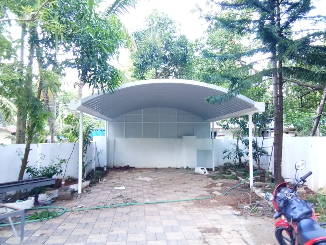 Simply Supported Car Porches in Kochi, India from I Roofing Enterprises