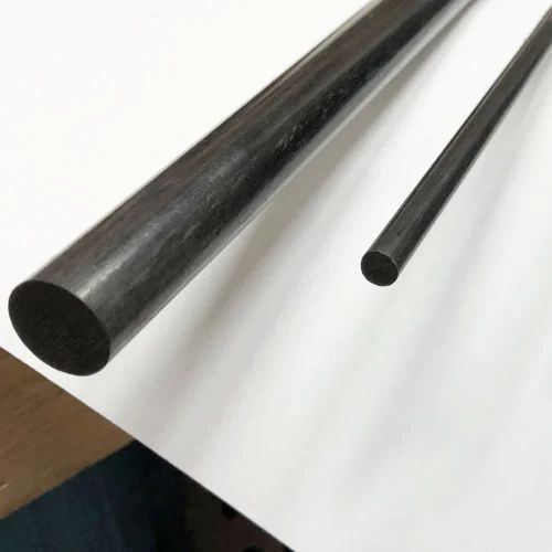 Black Carbon Fiber Rod image 3