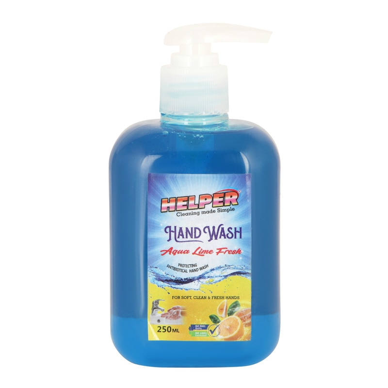 Hand Wash Liquid With Pump, Aqua Lime Fresh-250ml. Bottle image 2