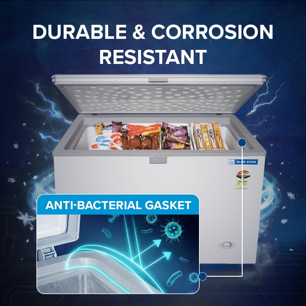 Bluestar 200litres deep freezer single door convertible cooling centre image 6