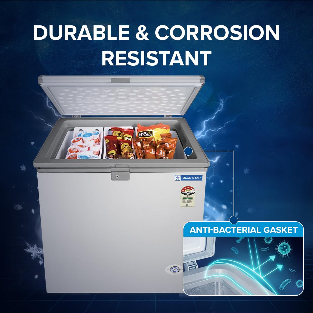 NEYW BLUESTAR DEEP FREEZER SINGLE DOOR 180 LITRES image 6