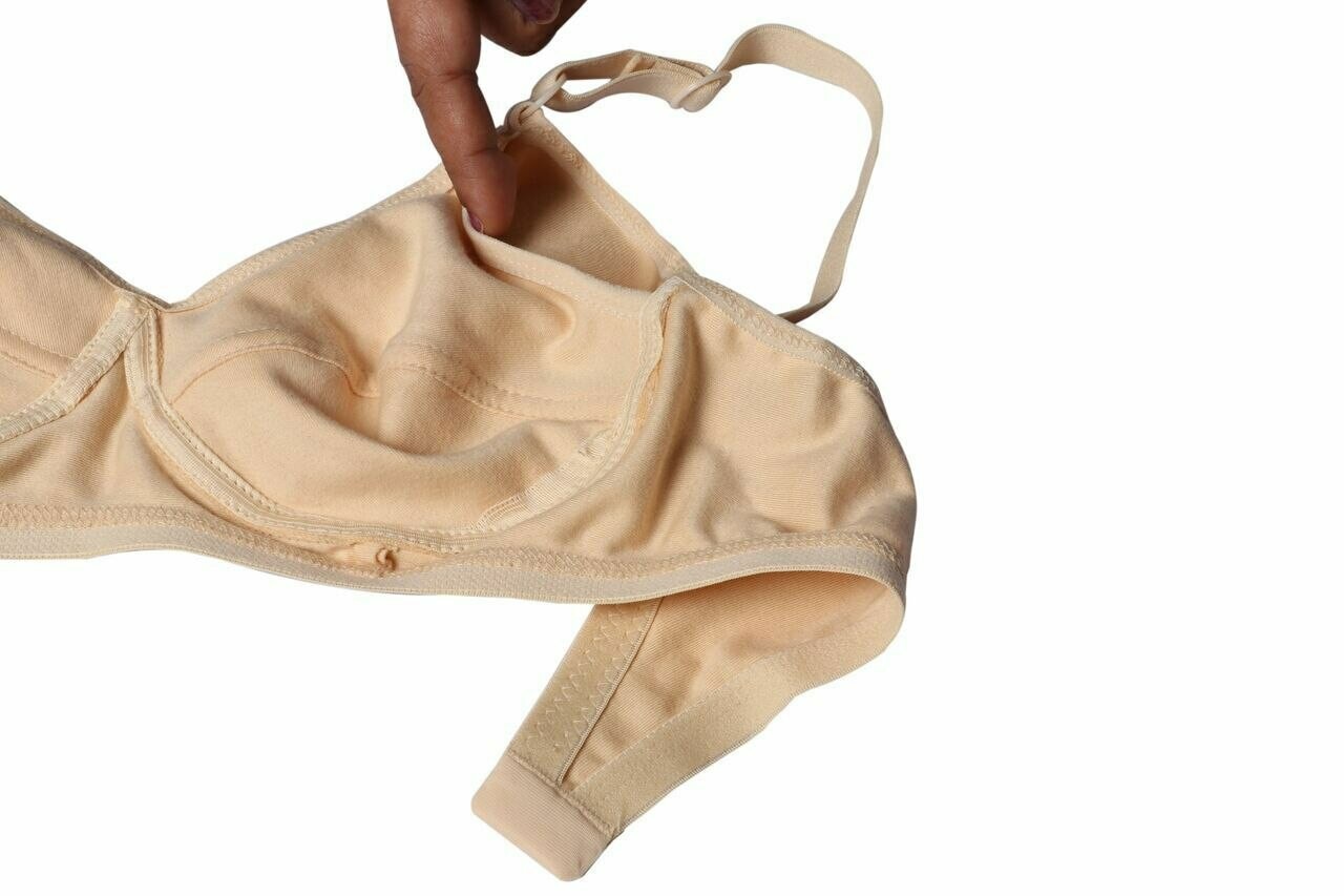 MASTECTOMY CANCER POCKET BRA BACK OPEN WITH TWO COTTON INSERTS  image 2