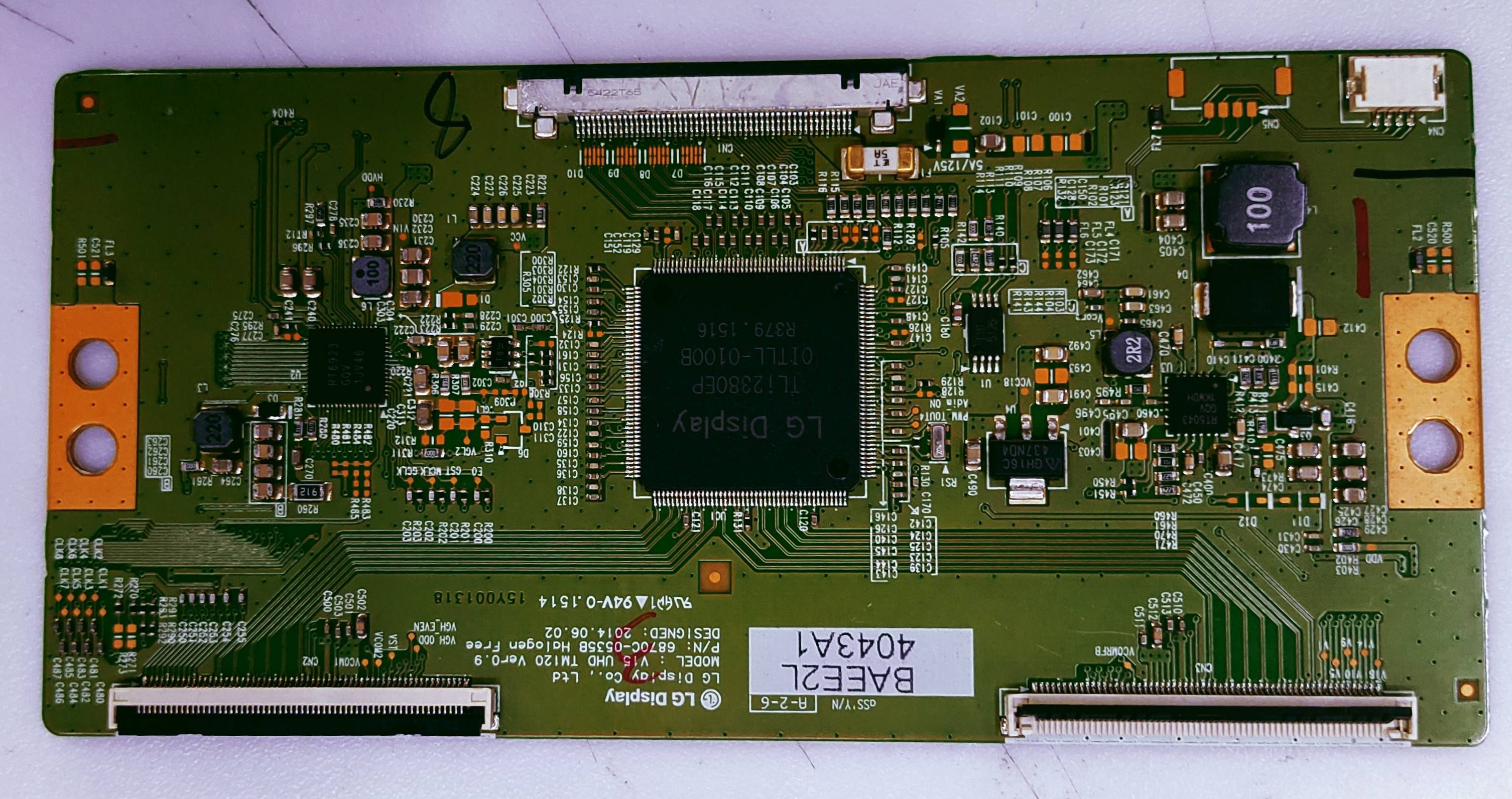 PANASONIC V15, UHD TM120 VER0. 9, P/N 6870C-0535B HA L OGEN FREE image 6