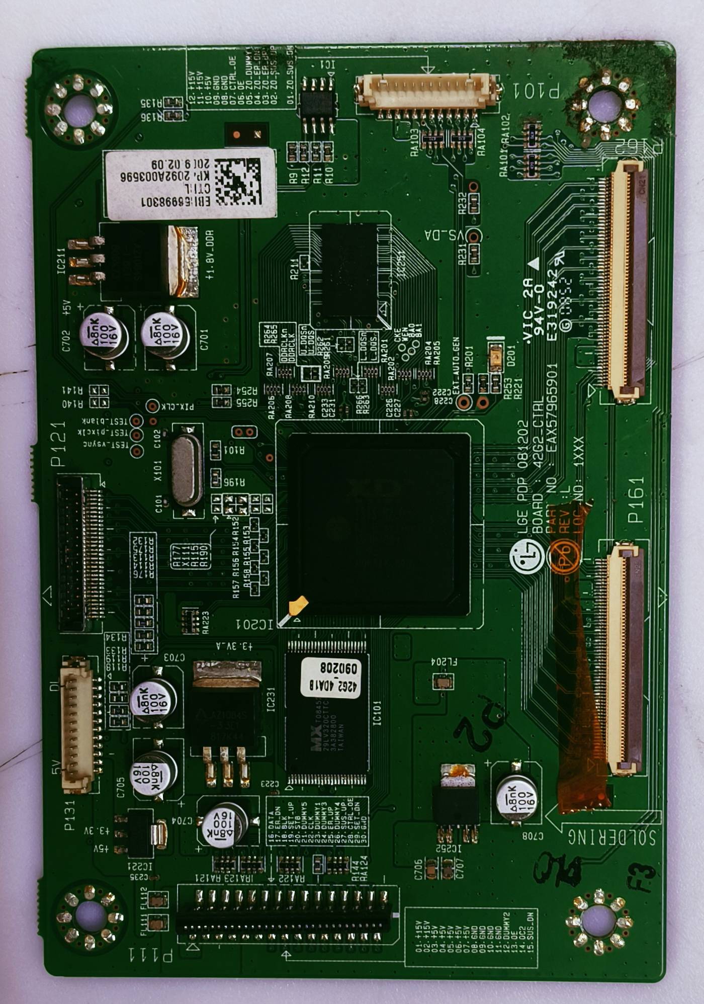 LG Plazma 42PQ60R Logic Barod Part No. EBI 56998301 Ctrl  image 6