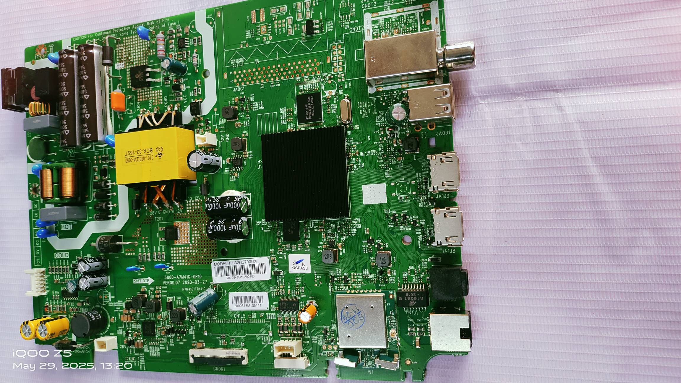 Panasonic TH-32HX700DX Android Main Board , Mother Board, Combo Board #WB04 image 4
