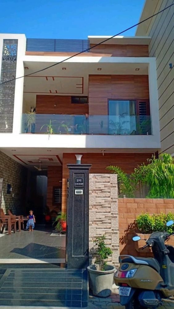 Modern Exterior Elevation Panelling Experts in Chennai image 4