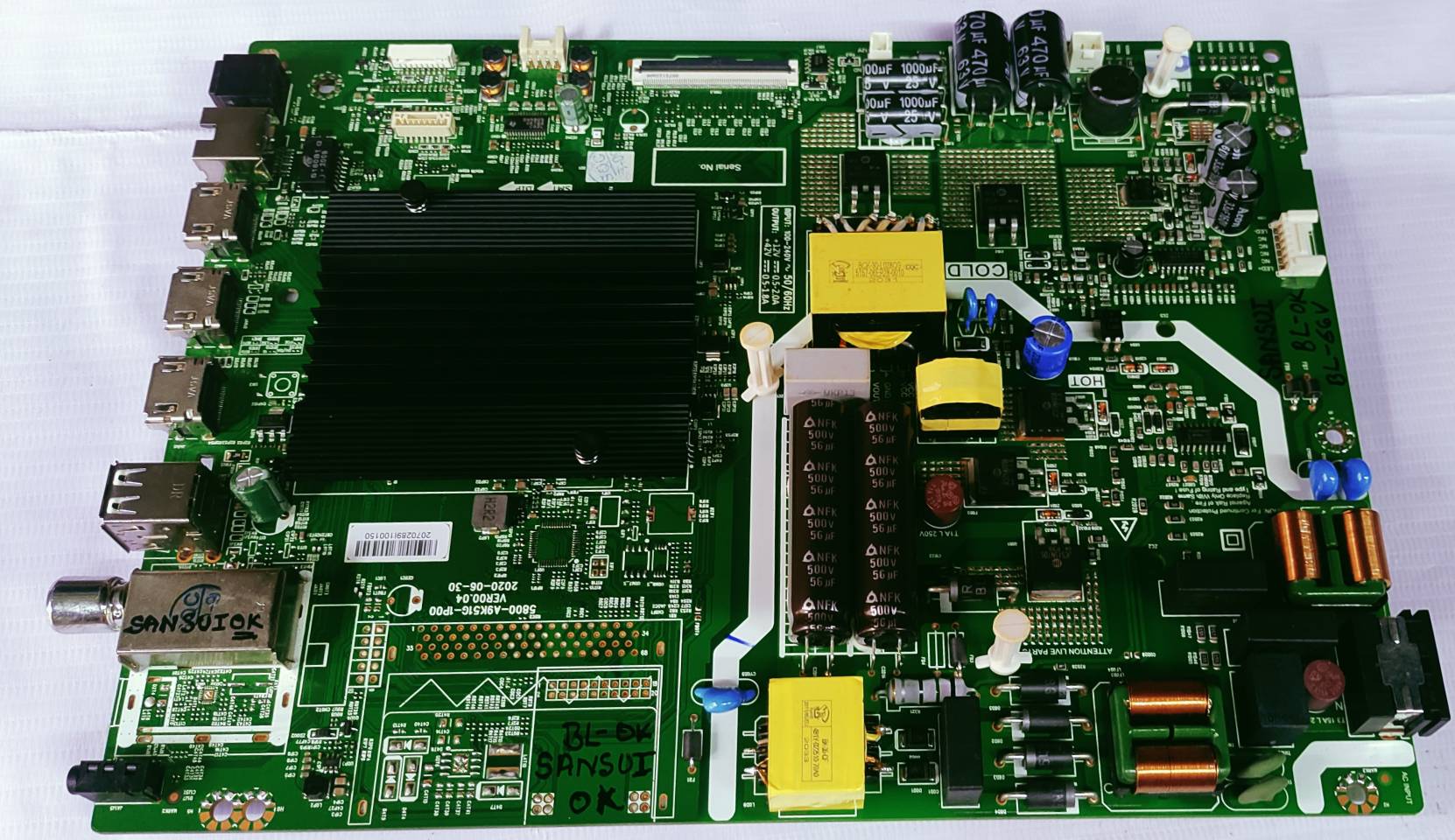 SANSUI 4K ANDROID MOTHER BOARD #WB34 ,LED MOTHER BOARD, image 4