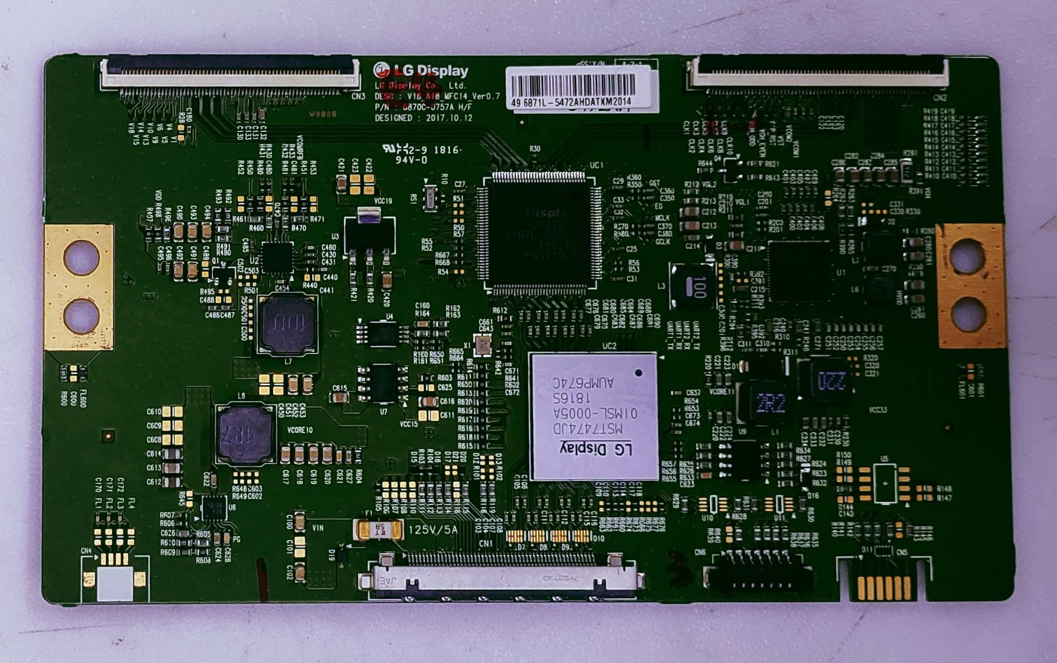 PANASONIC 496871L-5472AHDTKM2014 T-con Part No.6870C-0757A  image 3