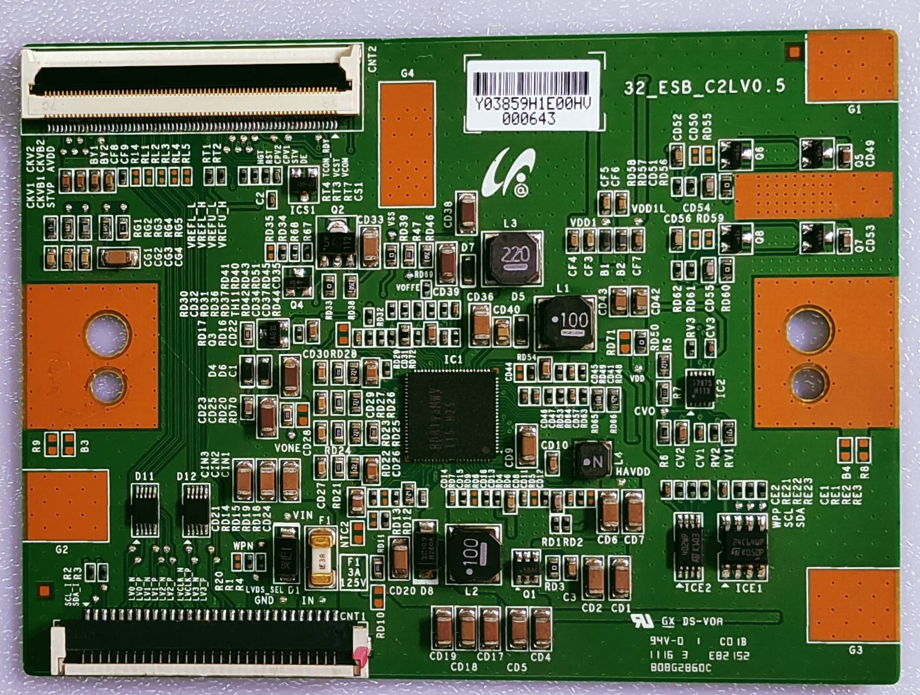 SONY 32EX420 LED TV TCON PART NUMBER 32_ESB_C2LV0.5 image 4
