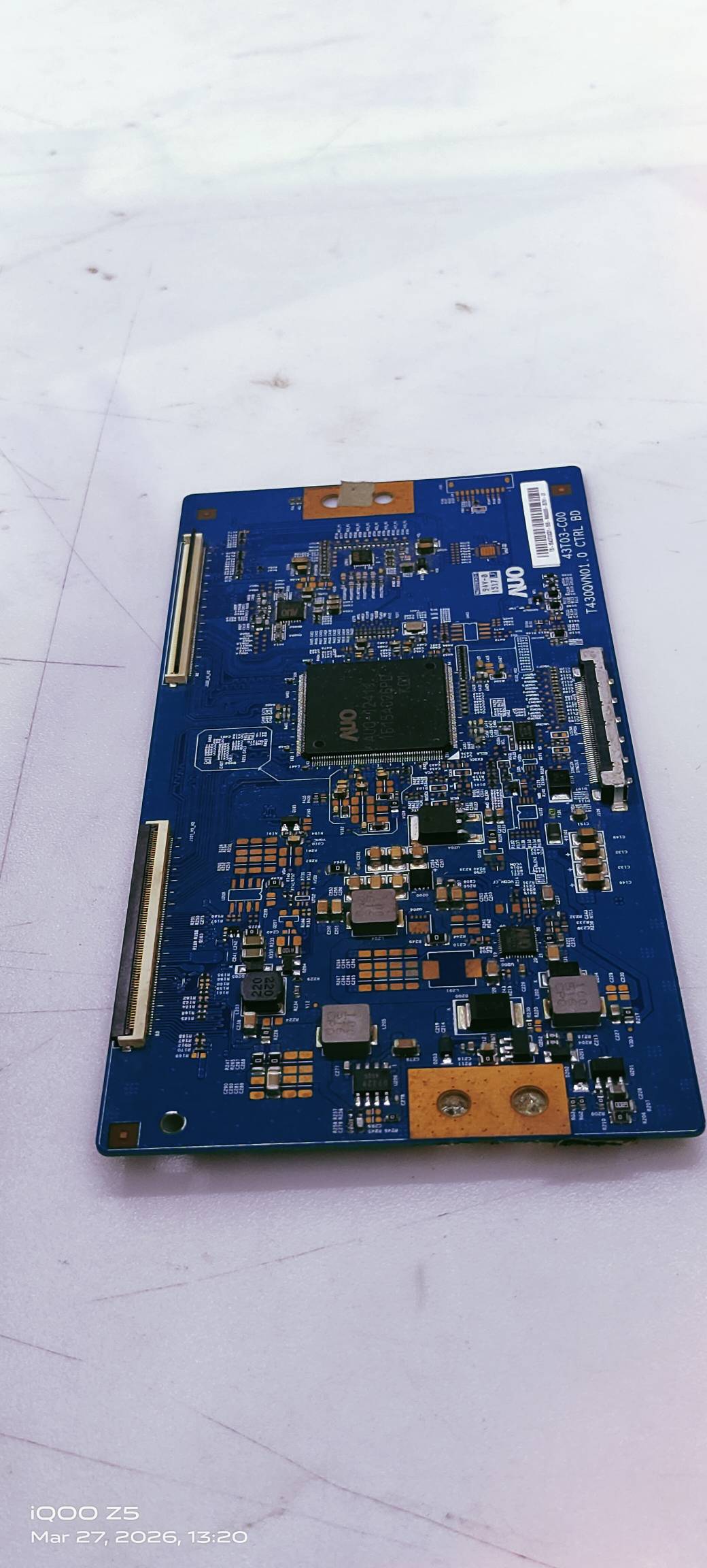 AUO TCON 43T03-C00 LED TV FHD PART NO. T430QVN01. 0 CTRL BD image 3