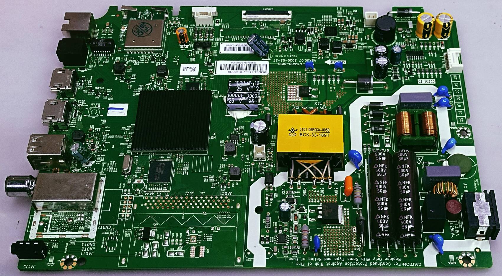 PANASONIC LED TV Android New Mother Board Model Number TH-32GS490DX #wb61 image 2