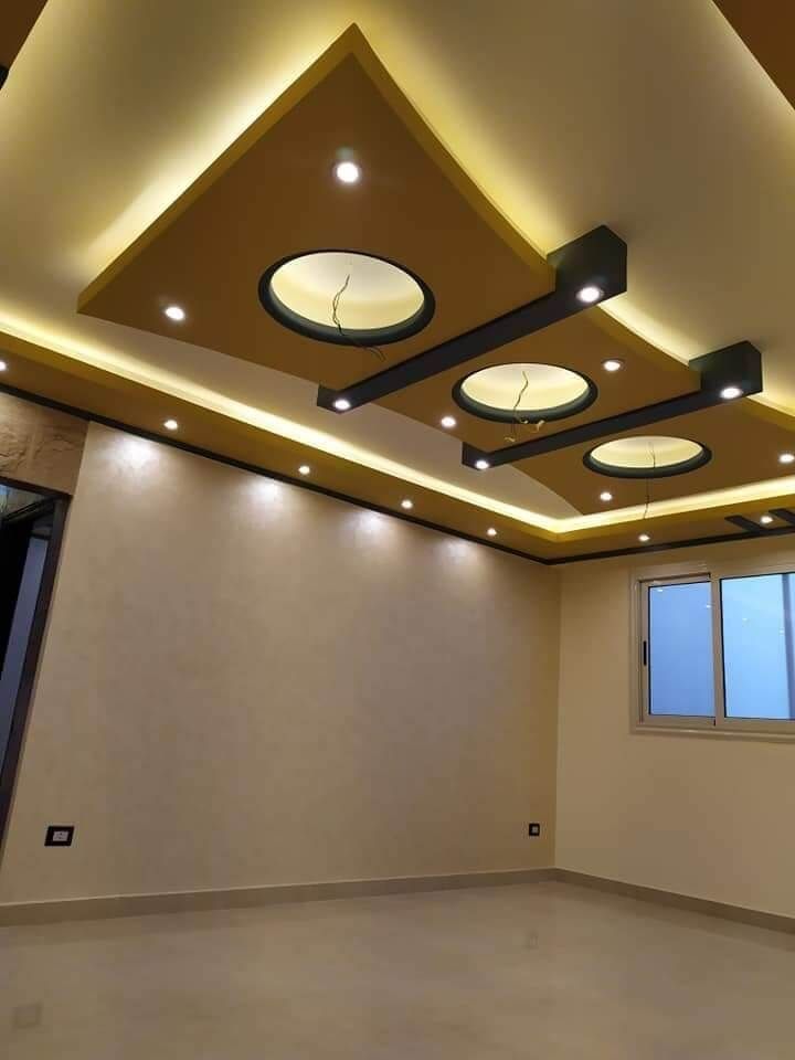 Trendy Gypsum False Ceiling Patterns for Home Interiors image 4