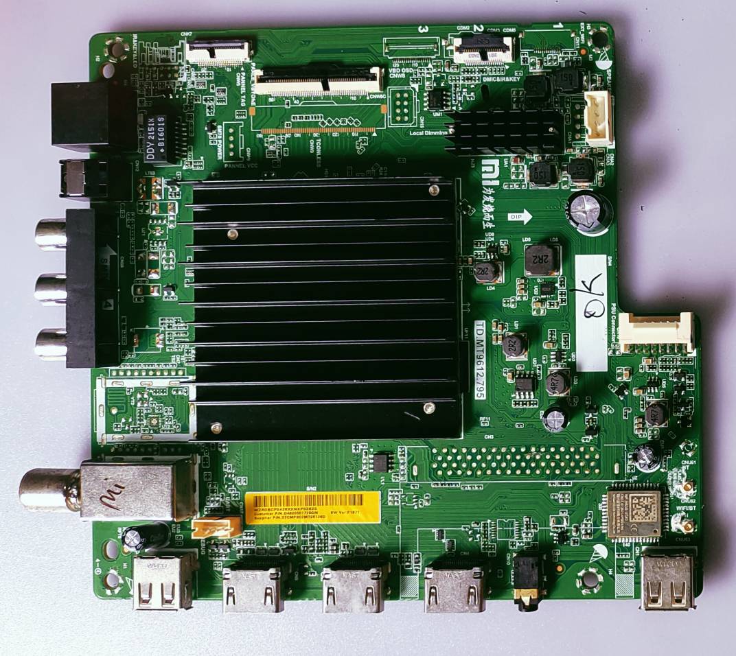 MI 4K Android Led Tv Model Number L50M6-ES Mother Board, #wb42 image 5