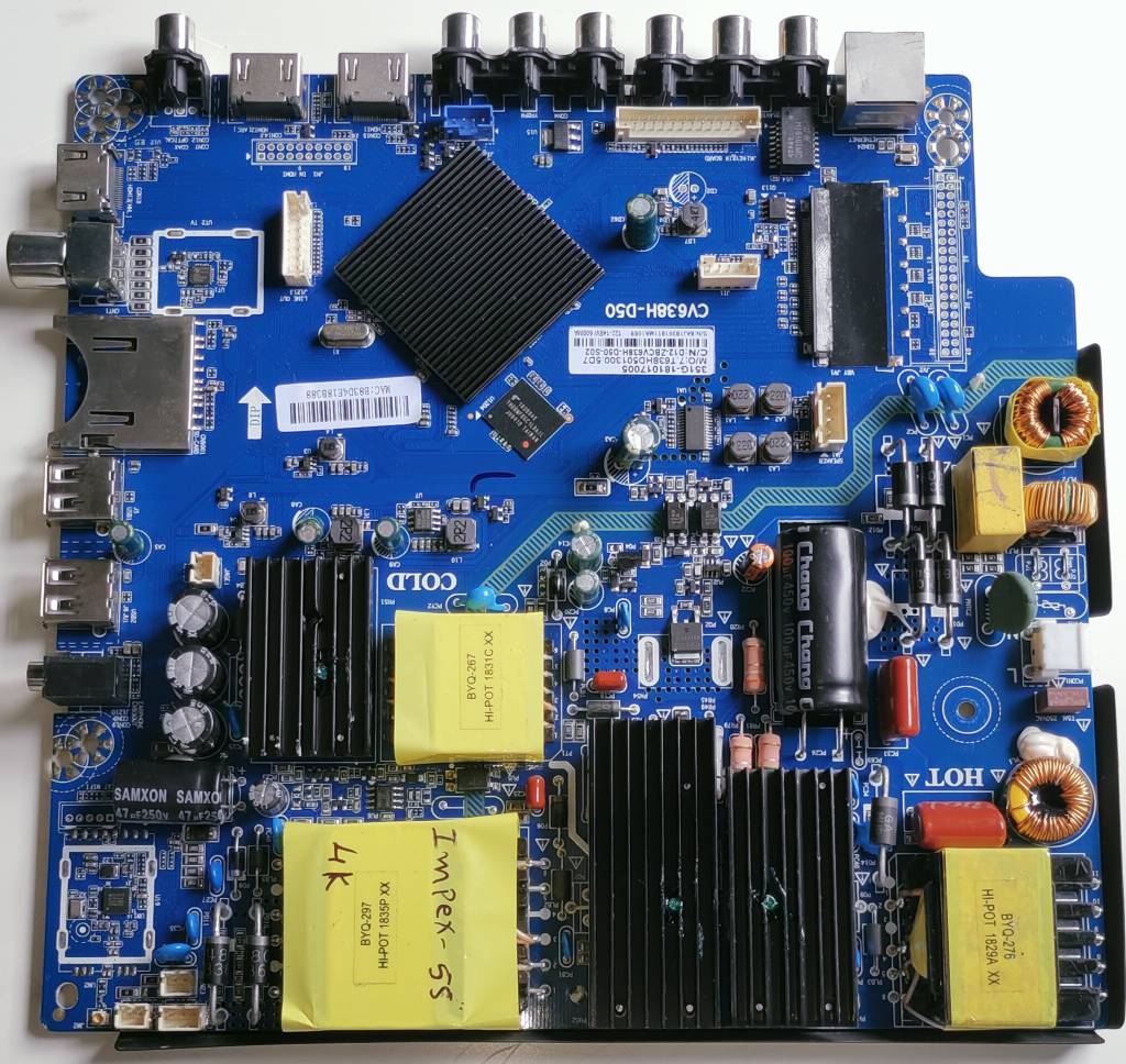 Impex 55 inch 4K LED TV CV638H-D50 Motherboard, Main Board, Main PCB image 5