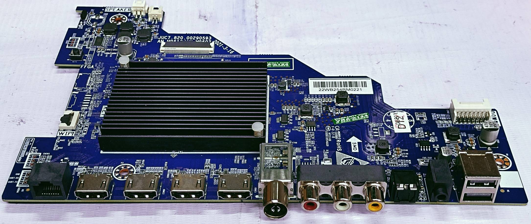 MOTOROLA  4K 55UHDADVVGE  ANDROID MOTHER BOARD, LED BOARD, MAIN BOARD #wb28 image 4