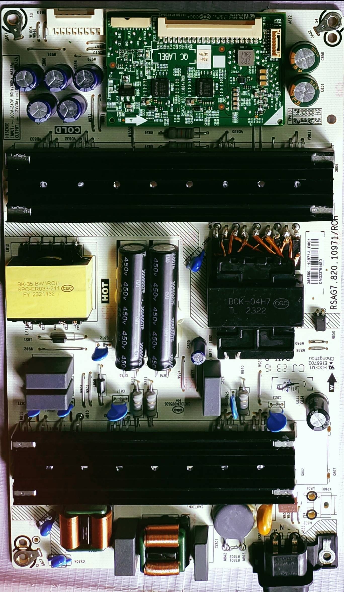 HISENSE 55UBK Power Supply Board ,SMPS BOARD #wb29 image 3