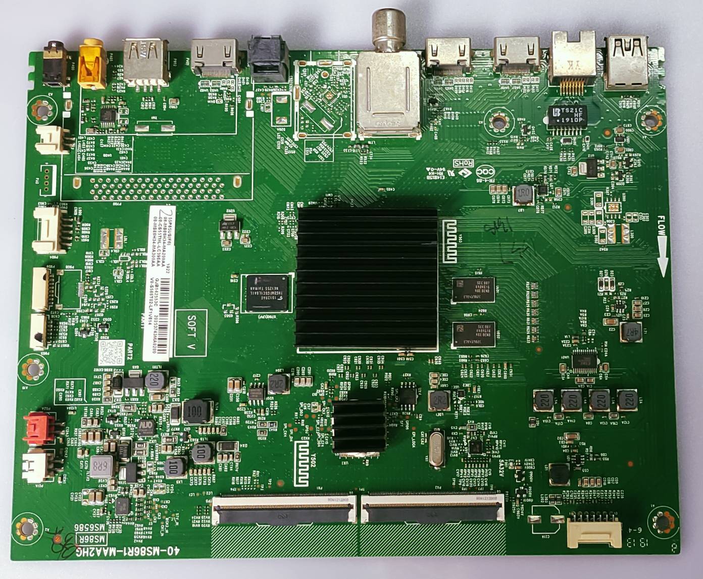 TCL 4k Andirod Led Tv Model No.55PU65US Mother board,  image 6